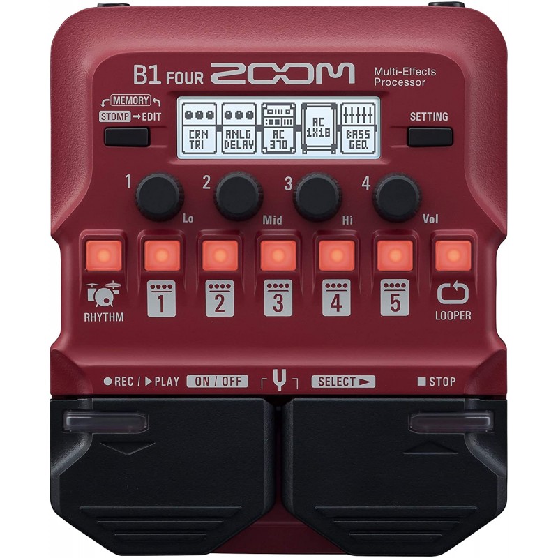 Zoom B1 Four pedale multieffetto per basso Freesoundguitars