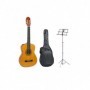 Chitarra classica 3/4 + custodia e leggio in metallo